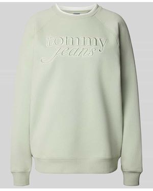 Tommy Hilfiger Oversized Sweatshirt aus Baumwoll-Mix - Grün
