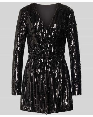 ONLY Regular Fit Playsuit mit Paillettenbesatz Modell 'AMABEL' - Schwarz