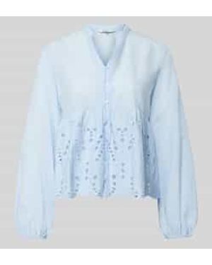 ONLY Regular Fit Blouse Van Puur Katoen Model 'Dewina' - Blauw