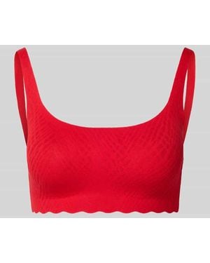 Sloggi BH mit Strukturmuster Modell 'Bliss' im 3er-Pack - Rot