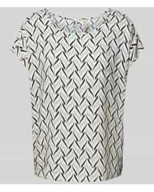 Soya Concept Regular Fit Blouseshirt Met Ronde Hals - Wit