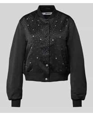 DKNY Bomberjack Met Strass-steentjes - Zwart