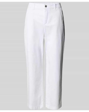 M·a·c Caprihose mit Paspeltaschen am Gesäß - Weiß
