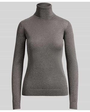 Ralph Lauren Slim Fit Pullover aus Viskose-Mix - Grau