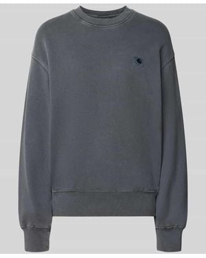 Carhartt Relaxed Fit Sweatshirt aus reiner Baumwolle - Grau