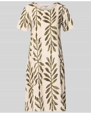 ZABAIONE Relaxed Fit Kleid aus Viskose-Mix Modell 'Tara' - Natur