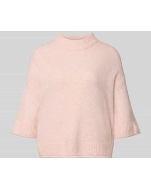 Opus Strickshirt mit überschnittenen Schultern Modell 'Pafinna' - Pink