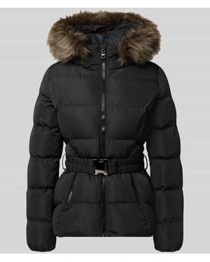 Superdry Mantel in Stepp-Optik Modell 'FUJI' - Schwarz