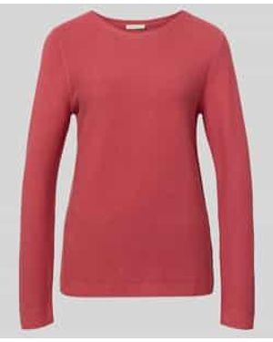 Tom Tailor Regular Fit Gebreide Trui Van Puur Katoen - Roze