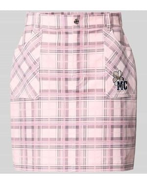 Marc Cain Minirock aus Baumwoll-Mix - Pink