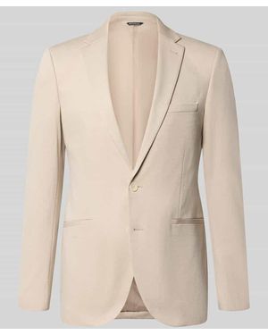 Mcneal Slim Fit 2-Knopf-Sakko mit Paspeltaschen - Natur