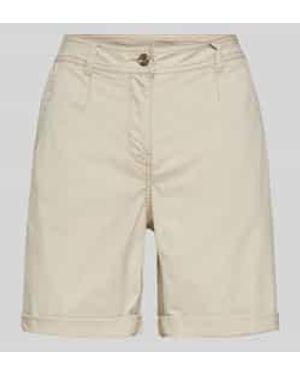 Tom Tailor Regular Fit Chinobermuda Met Steekzakken - Naturel