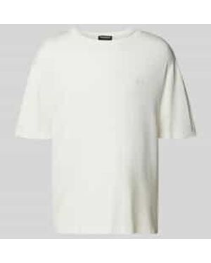 PEGADOR Oversized T-shirt Met Labelstitching - Wit