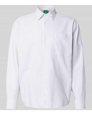 ANNARR Regular Fit Freizeithemd mit Kentkragen Modell 'VOLUND' - Weiß