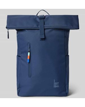 GotBag Rucksack mit Reißverschlusstasche Modell 'ROLLTOP EASY' - Blau