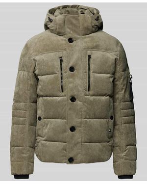 Tom Tailor Regular Fit Pufferjacke Mit Abnehmbarer Kapuze - Grün