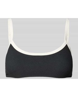 Jake*s Bikini-Oberteil in Crinkle-Optik - Blau