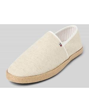 Tommy Hilfiger Espadrilles aus Chambray-Leinen - Natur