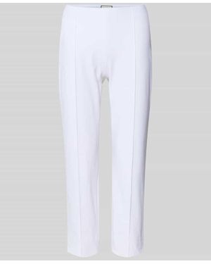 Seductive Caprihose mit Längsnähten Modell 'CAPRI' - Weiß