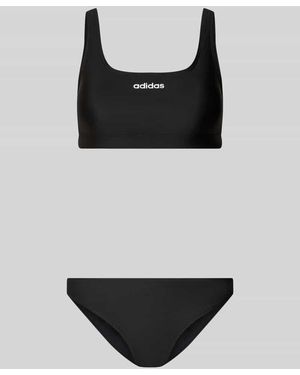 adidas Bikini Set mit Label Print Modell 'BRAL BK S' - Schwarz