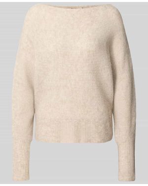 Mos Mosh Regular Fit Pullover in Strick-Optik Modell 'Thora' - Natur