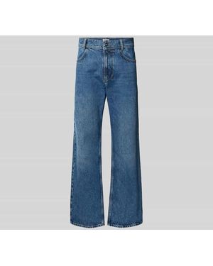 Isnurh Flared Fit Jeans aus reiner Baumwolle - Blau