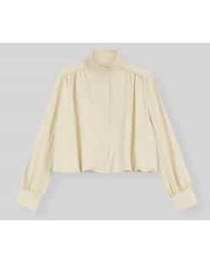 BOSS Relaxed Fit Blouson Met Ballonzoom Model 'C_Jolea' - Naturel