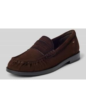 Tamaris Loafer aus echtem Rindsleder - Braun