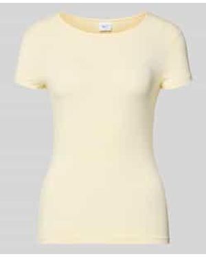 Gina Tricot Slim Fit T-Shirt Van Modalmix - Naturel