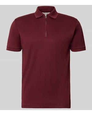 SELECTED Regular Fit Poloshirt aus Baumwoll-Mix Modell 'FAVE' - Rot