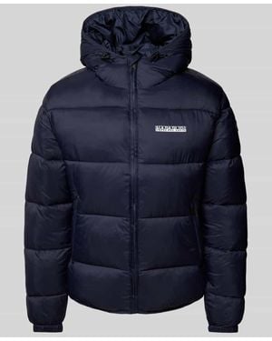 Napapijri Steppjacke Mit Label-Print Modell 'Suomi' - Blau