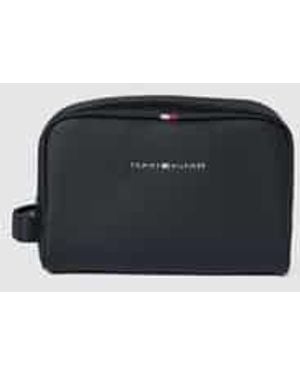 Tommy Hilfiger Toilettas Met Labeldetails - Zwart