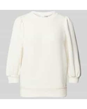 SELECTED Sweatshirt Met 3/4-mouwen - Naturel