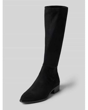 Tamaris Stiefel mit spitzer Kappe - Schwarz
