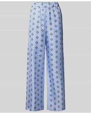 MM by Max Mara Seidenhose aus reiner Seide Modell 'LADATTI' - Blau