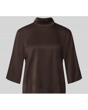 DRYKORN Regular Fit Bluse mit Stehkragen Modell 'Aletia' - Braun