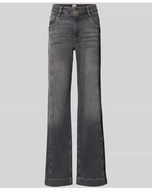Brax Wide Leg Jeans aus Baumwoll-Mix Modell 'Maine' - Grau