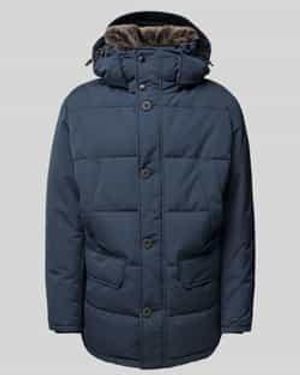 Strellson Korte Jas Met Klepzakken - Blauw