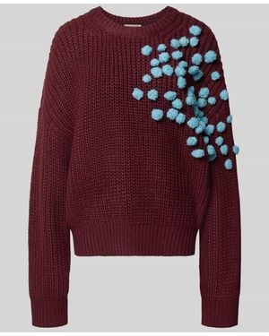Essentiel Antwerp Relaxed Fit Pullover mit Woll-Anteil Modell 'KOSTAR' - Rot