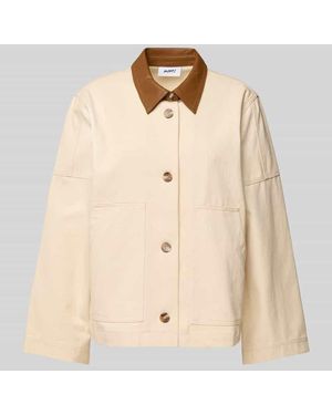 Moves Jacke Mit Überschnittenen Schultern Modell 'Paislee' - Natur