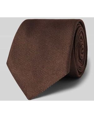 BOSS Krawatte aus Seiden-Mix Modell 'H-Tie 8 CM-ONE' - Braun