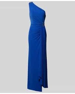 Adrianna Papell Avondjurk Met One Shoulder-band - Blauw