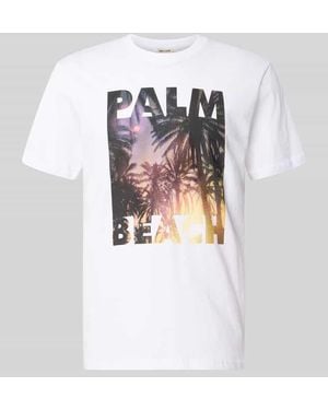 Only & Sons Regular Fit T-Shirt aus reiner Baumwolle Modell 'MAGDY LIFE' - Weiß