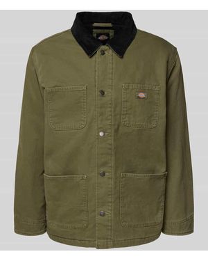 Dickies Jacke mit Umlegekragen und Brusttaschen - Grün