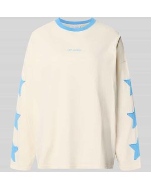 Oh April Longsleeve mit Label-Print Modell 'Venetia' - Natur
