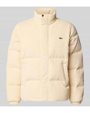 Lacoste Steppjacke mit Logo-Detail - Natur