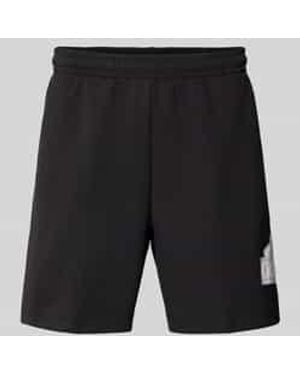 adidas Regular Fit Sweatshorts Met Labeldetail - Zwart