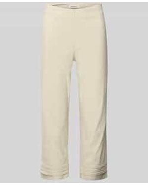 SteHmann Slim Fit Broek Met Verkort Model - Naturel