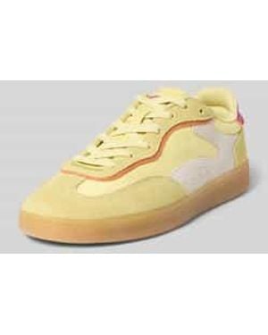HOFF Sneakers Van Leermix Met Logostitching Model 'Park' - Metallic
