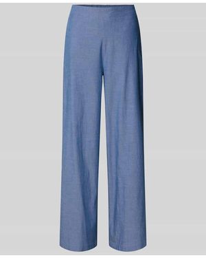 SELECTED Regular Fit Weite Hose aus reiner Baumwolle Modell 'KIRA-TARA' - Blau
